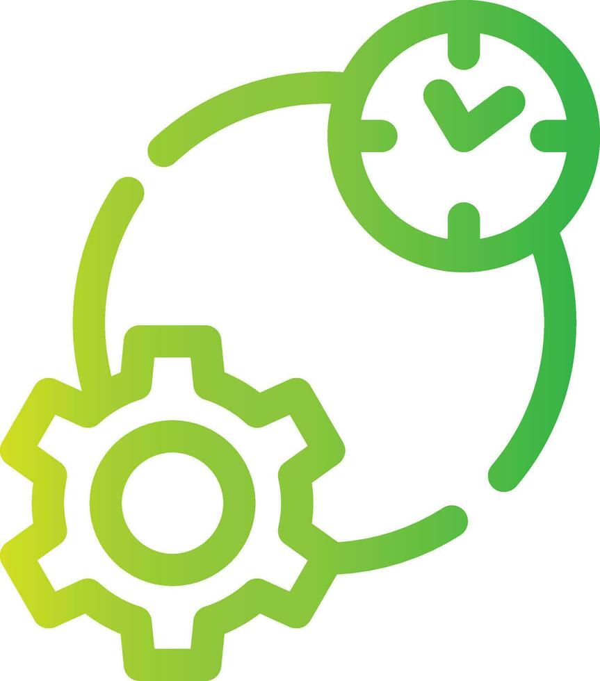 Work Time Creative Icon Design vector