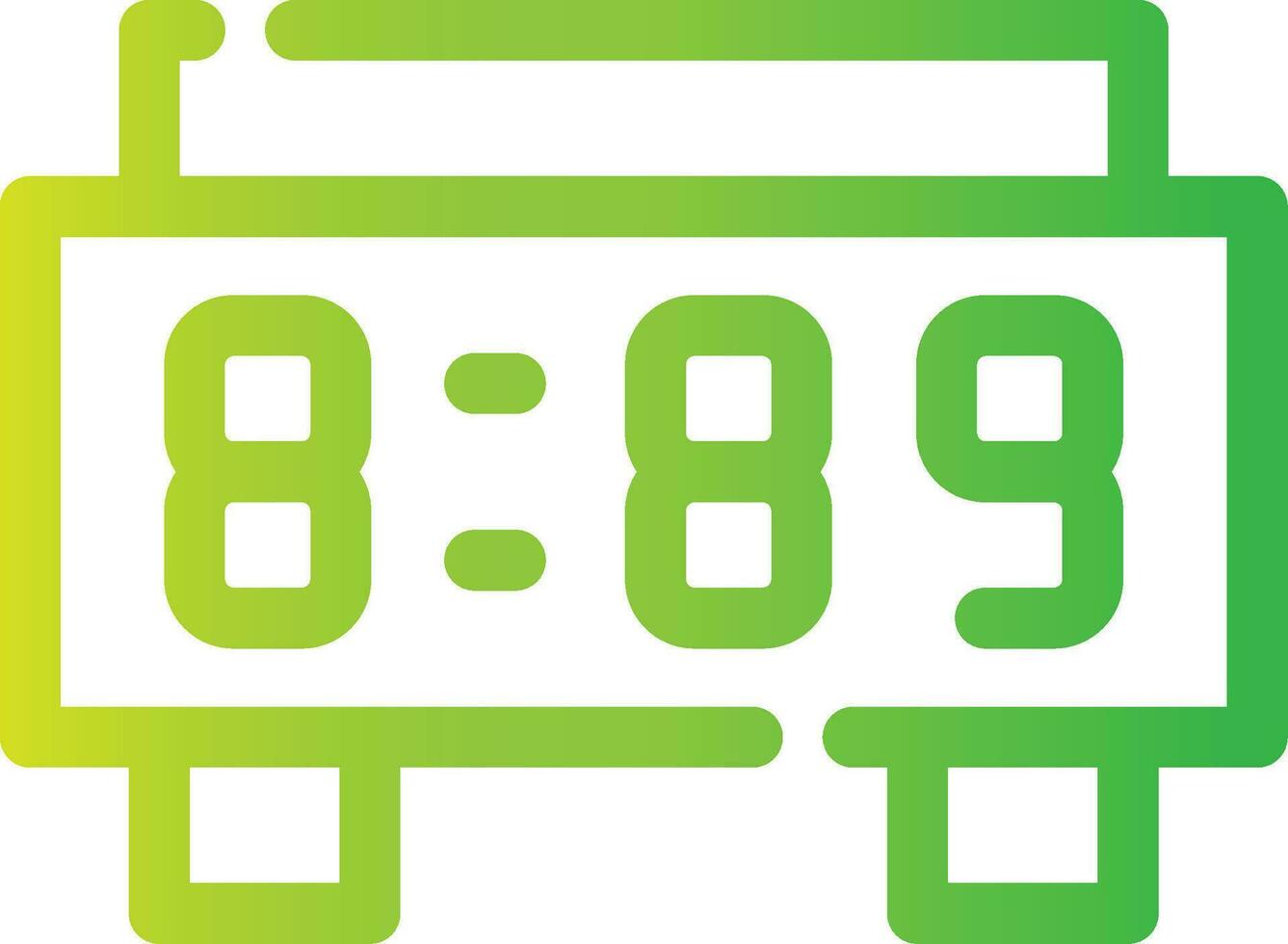 Digital Clock Creative Icon Design vector