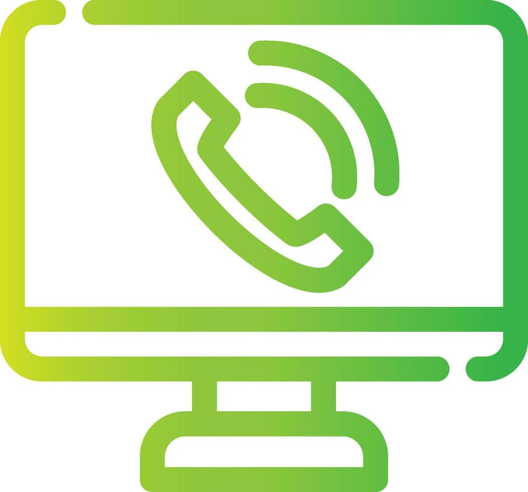 Phone Call Creative Icon Design vector