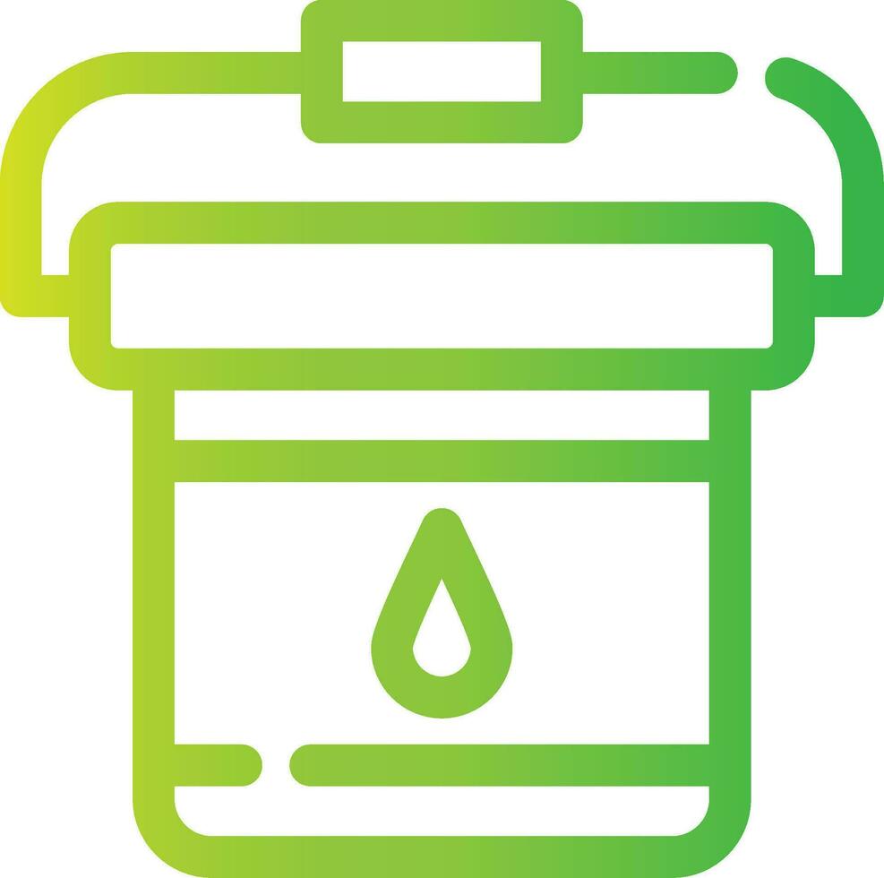 Paint Bucket Creative Icon Design vector