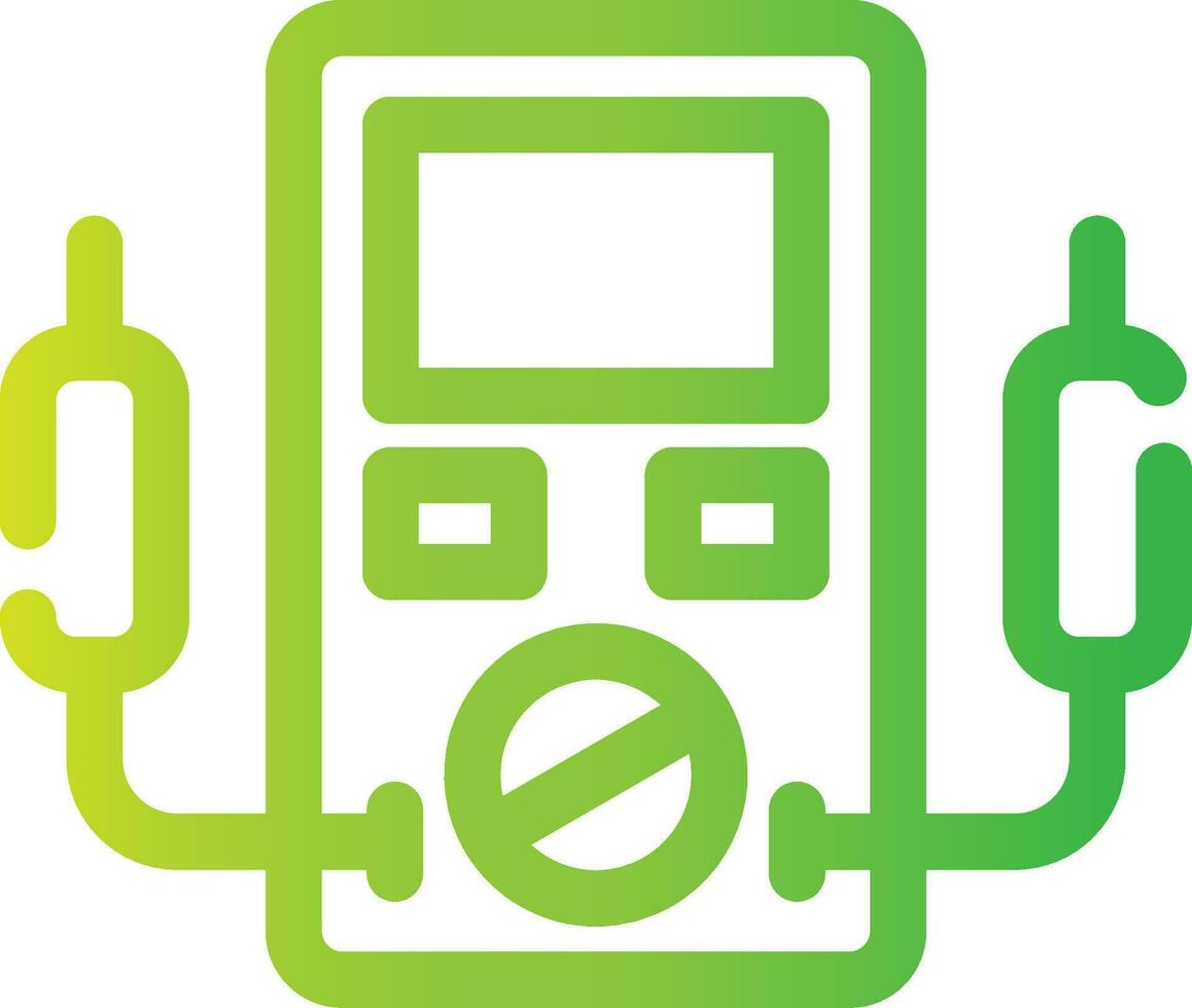 Voltmeter Creative Icon Design vector
