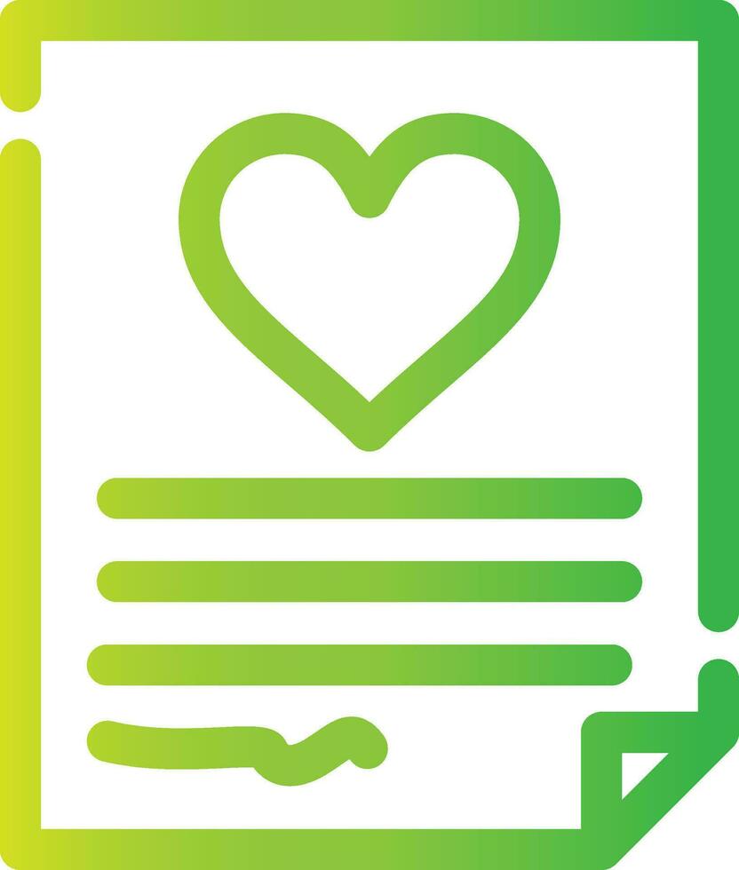 Wedding Contract Creative Icon Design vector