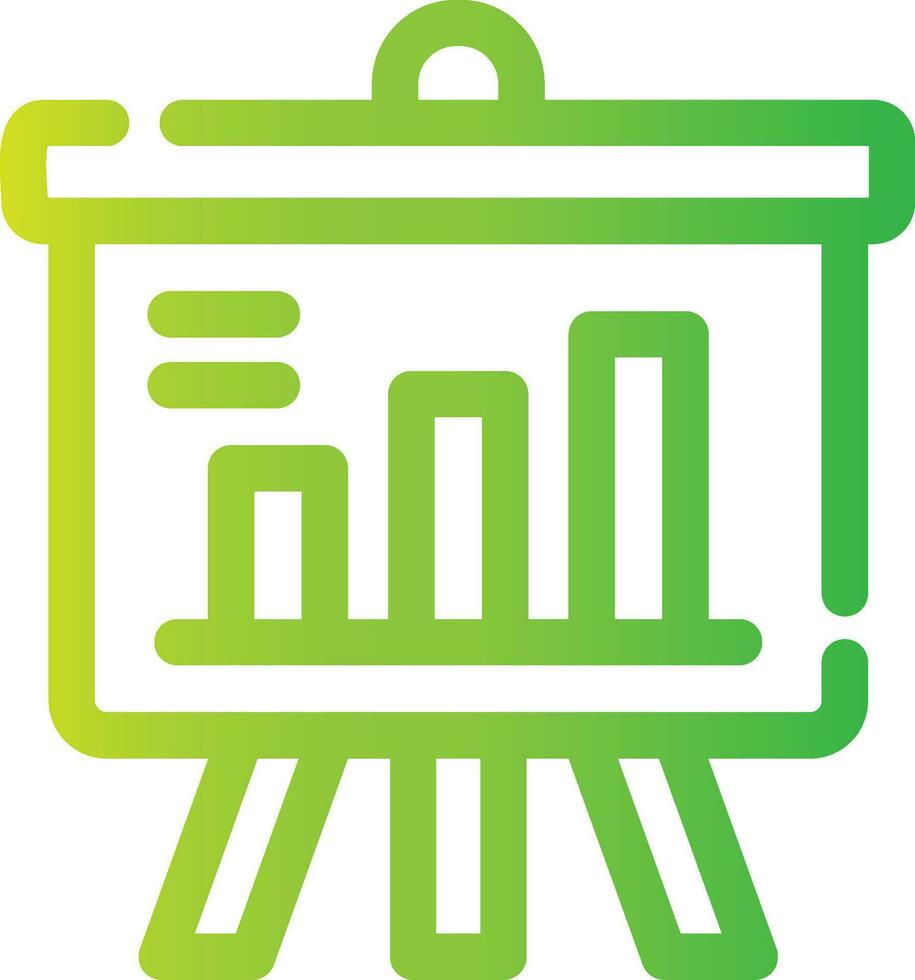Projector Screen Creative Icon Design vector