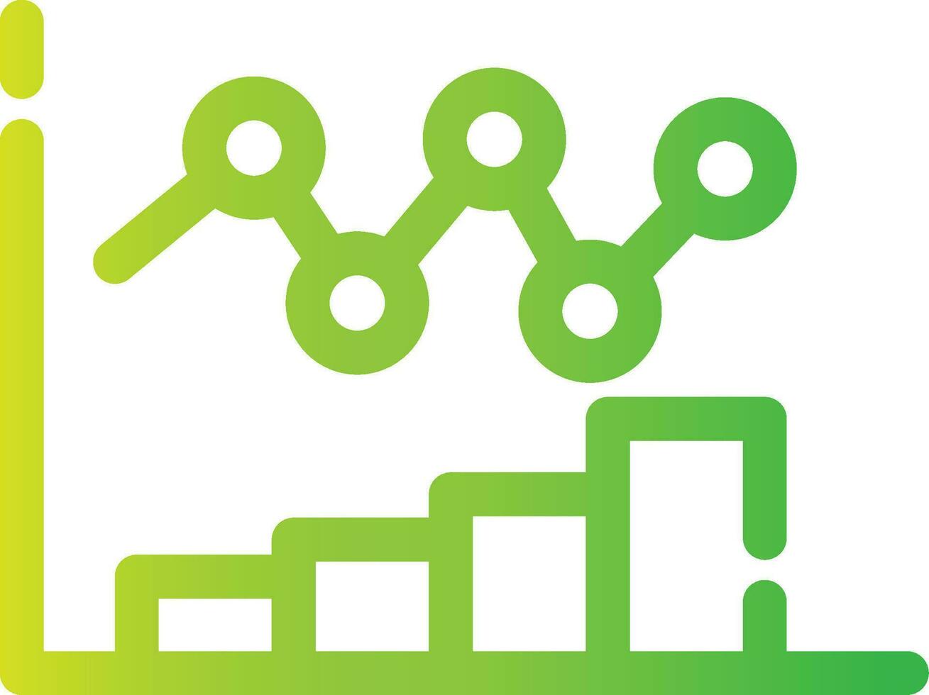 Bar Chart Creative Icon Design vector