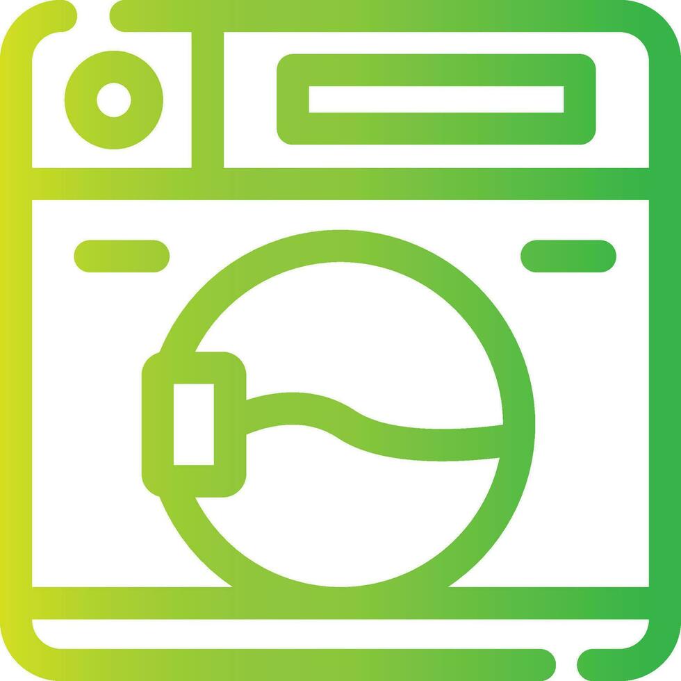 Washing Machine Creative Icon Design vector