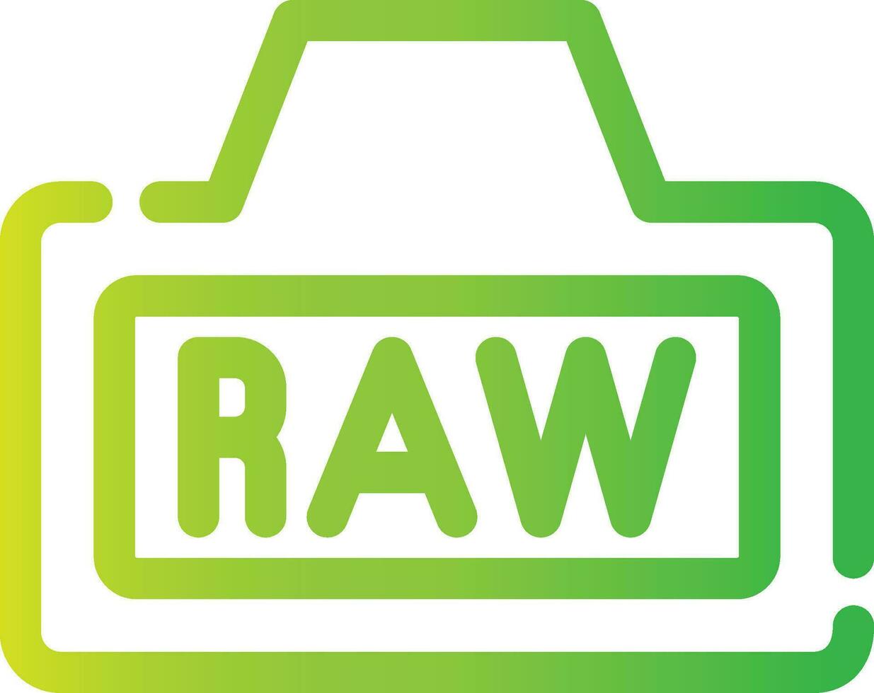 Raw Creative Icon Design vector