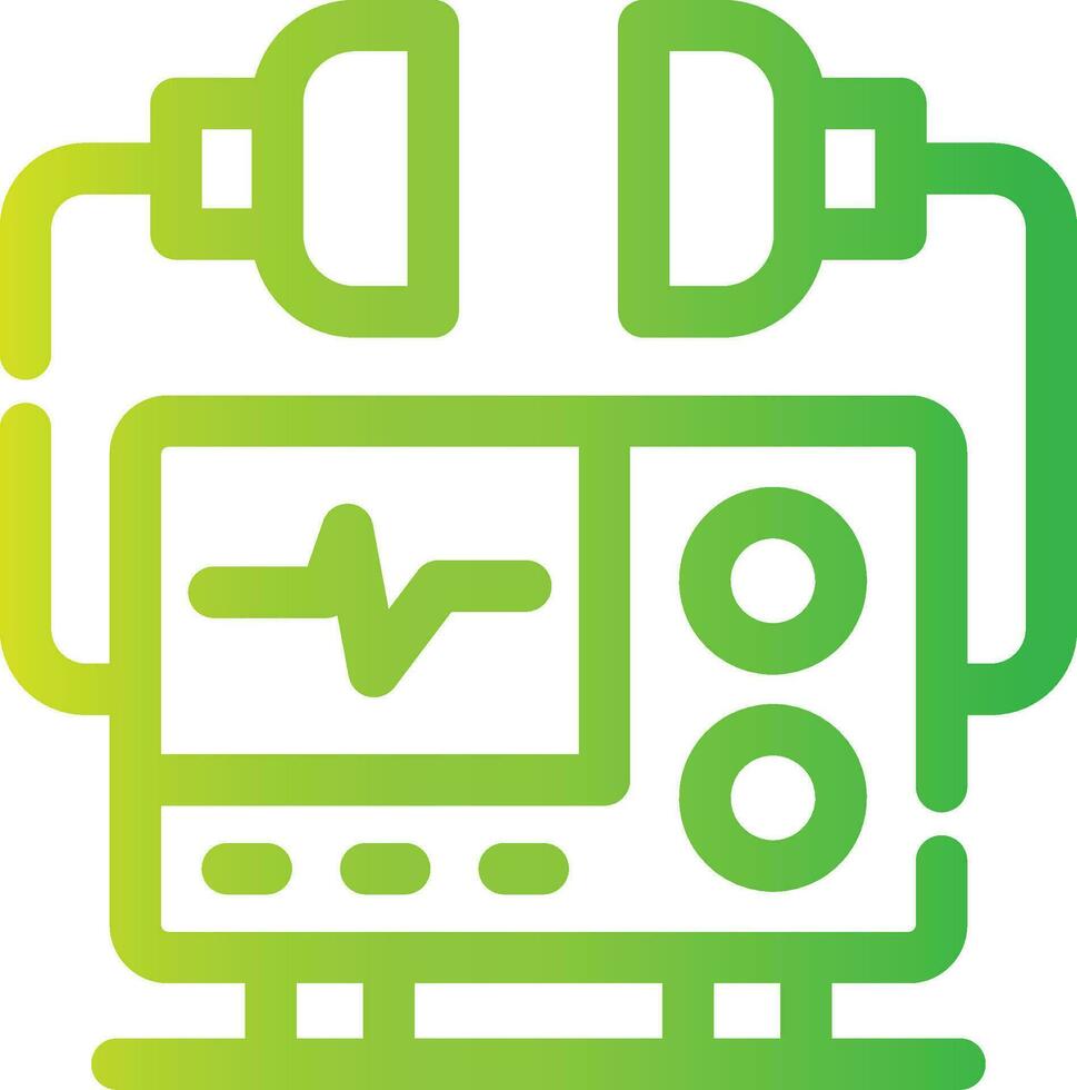 Defibrillator Creative Icon Design vector