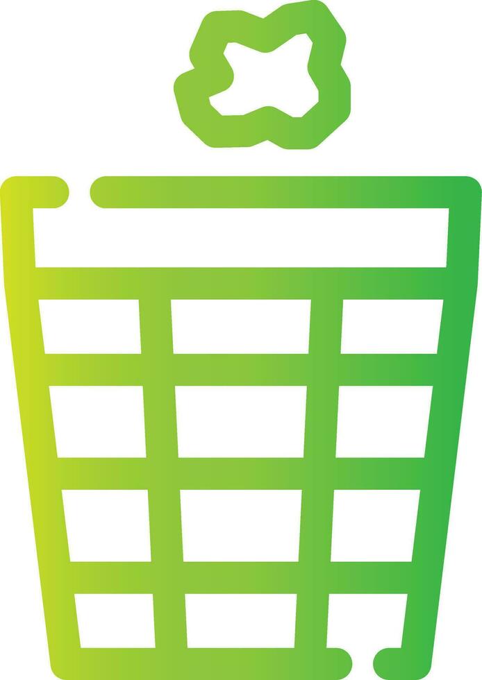 Trash Bin Creative Icon Design vector