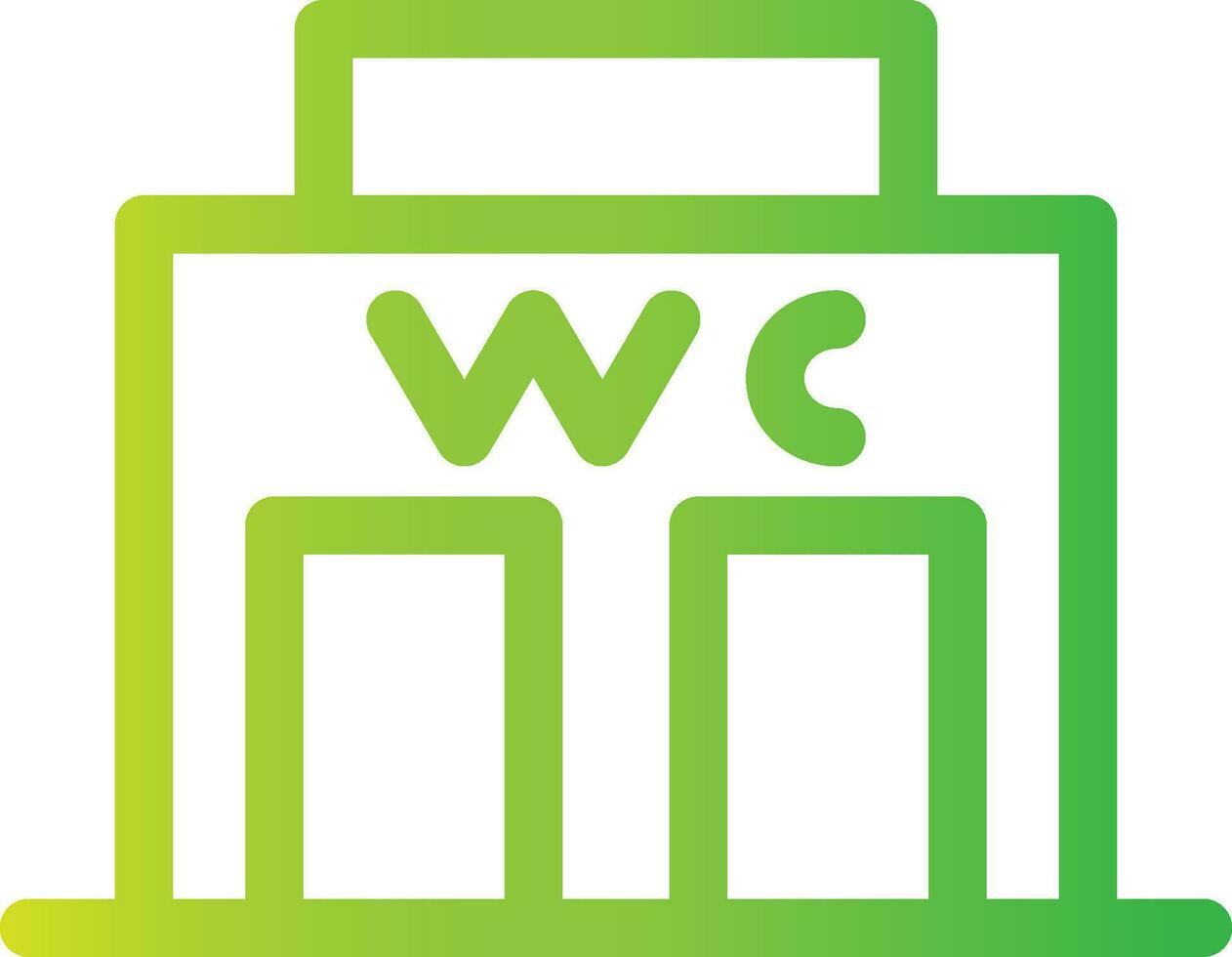 Public Toilet Creative Icon Design vector