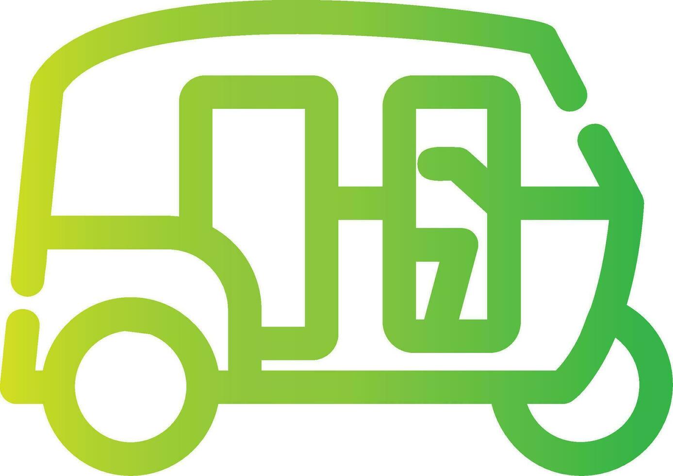 Rickshaw Creative Icon Design vector