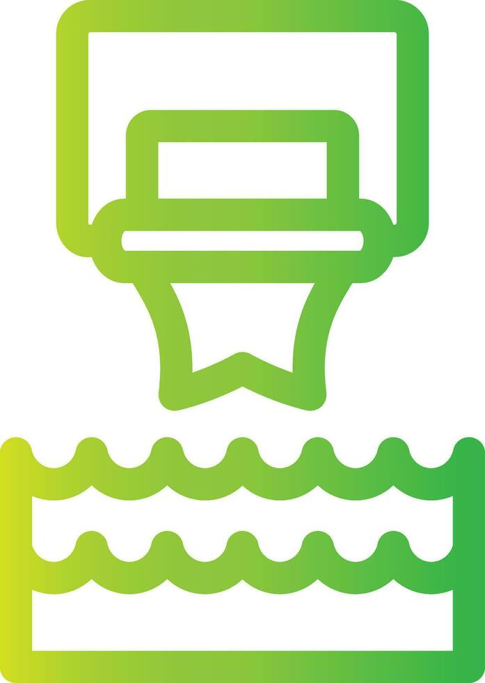 Water Basketball Creative Icon Design vector