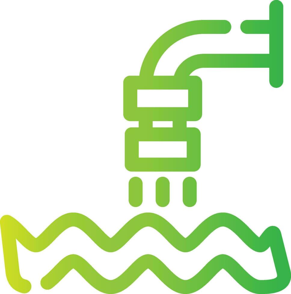 Waste Water Creative Icon Design vector