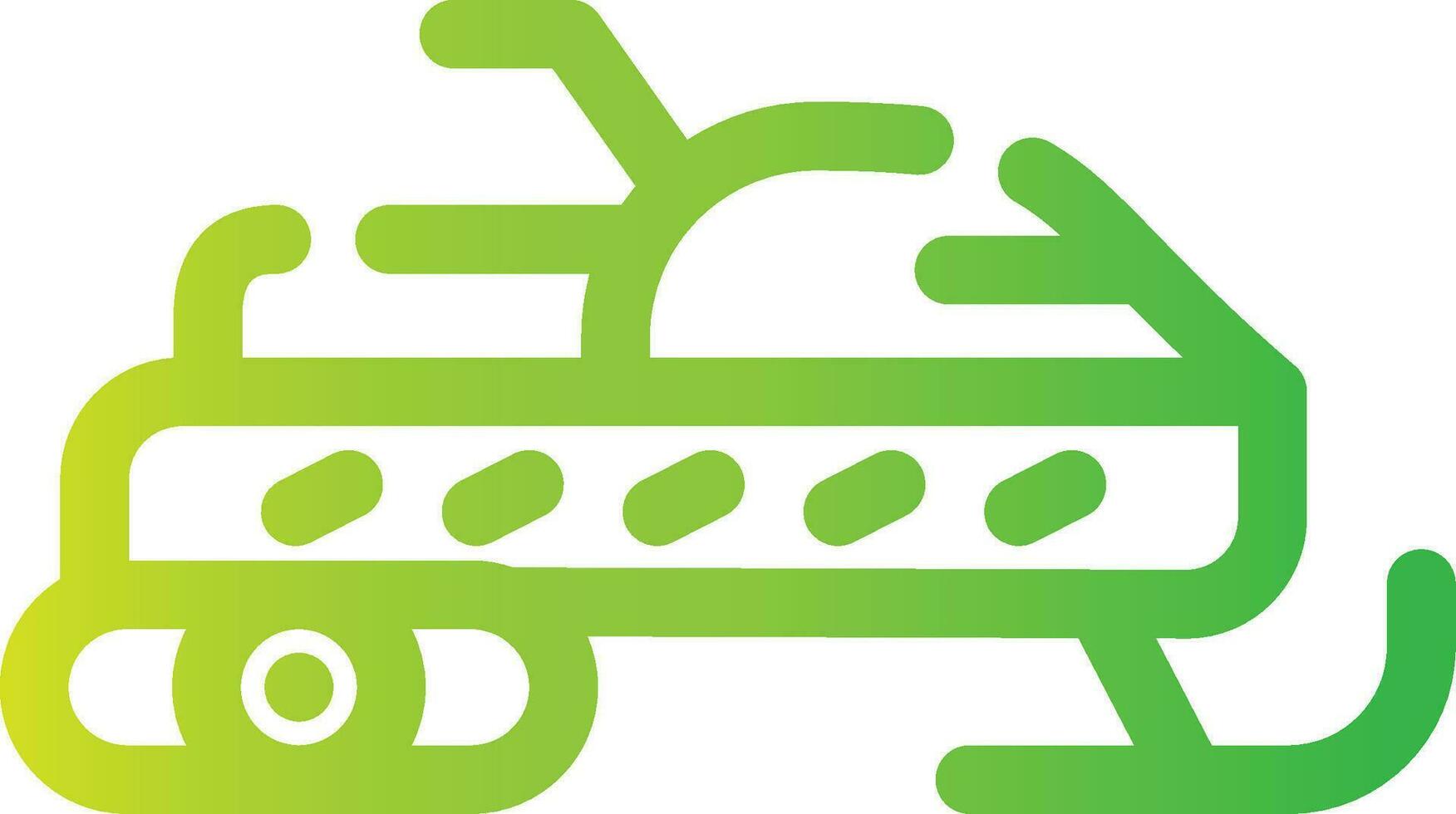 Snowmobile Creative Icon Design vector