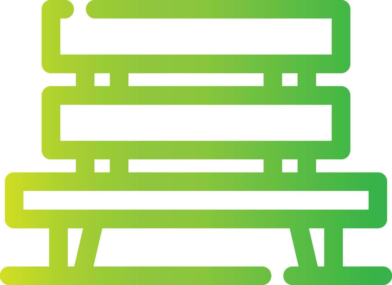 Bench Creative Icon Design vector
