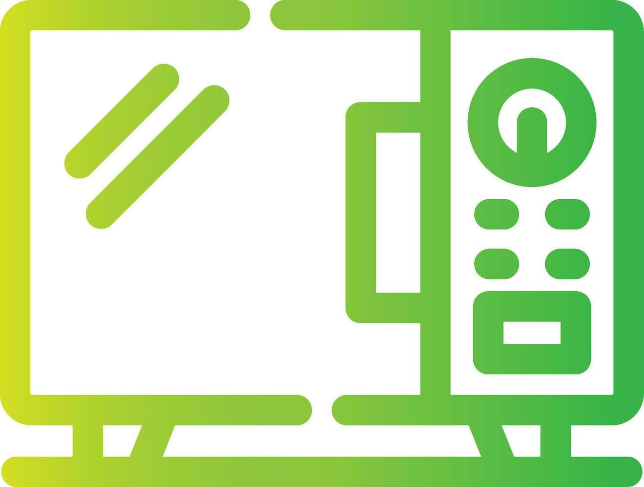 Microwave Creative Icon Design vector