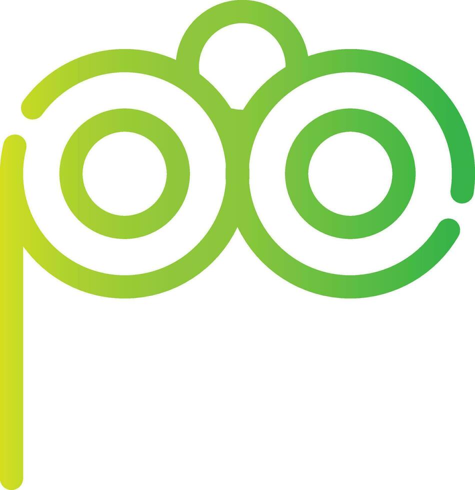 Lorgnette Glasses Creative Icon Design vector