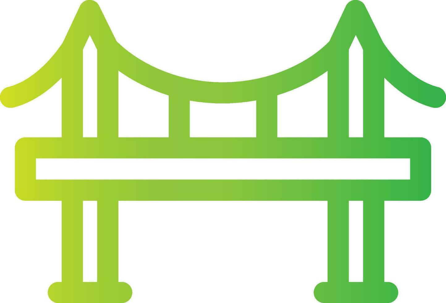 Bridge Creative Icon Design vector