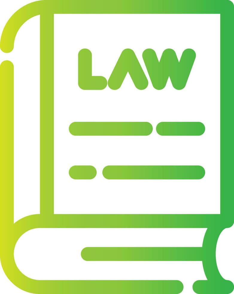 Law Book Creative Icon Design vector