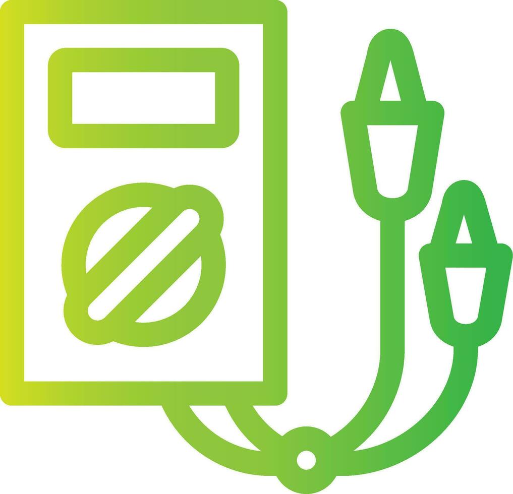 Electric Tester Creative Icon Design vector