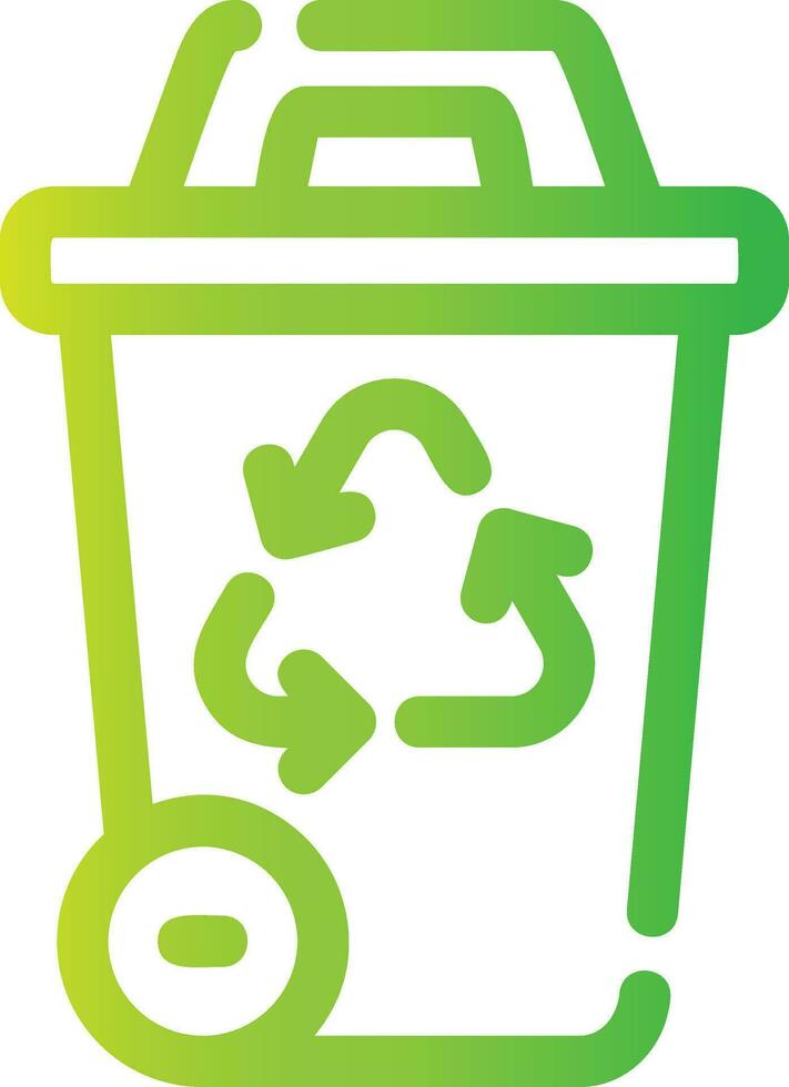 Recycling Bin Creative Icon Design vector