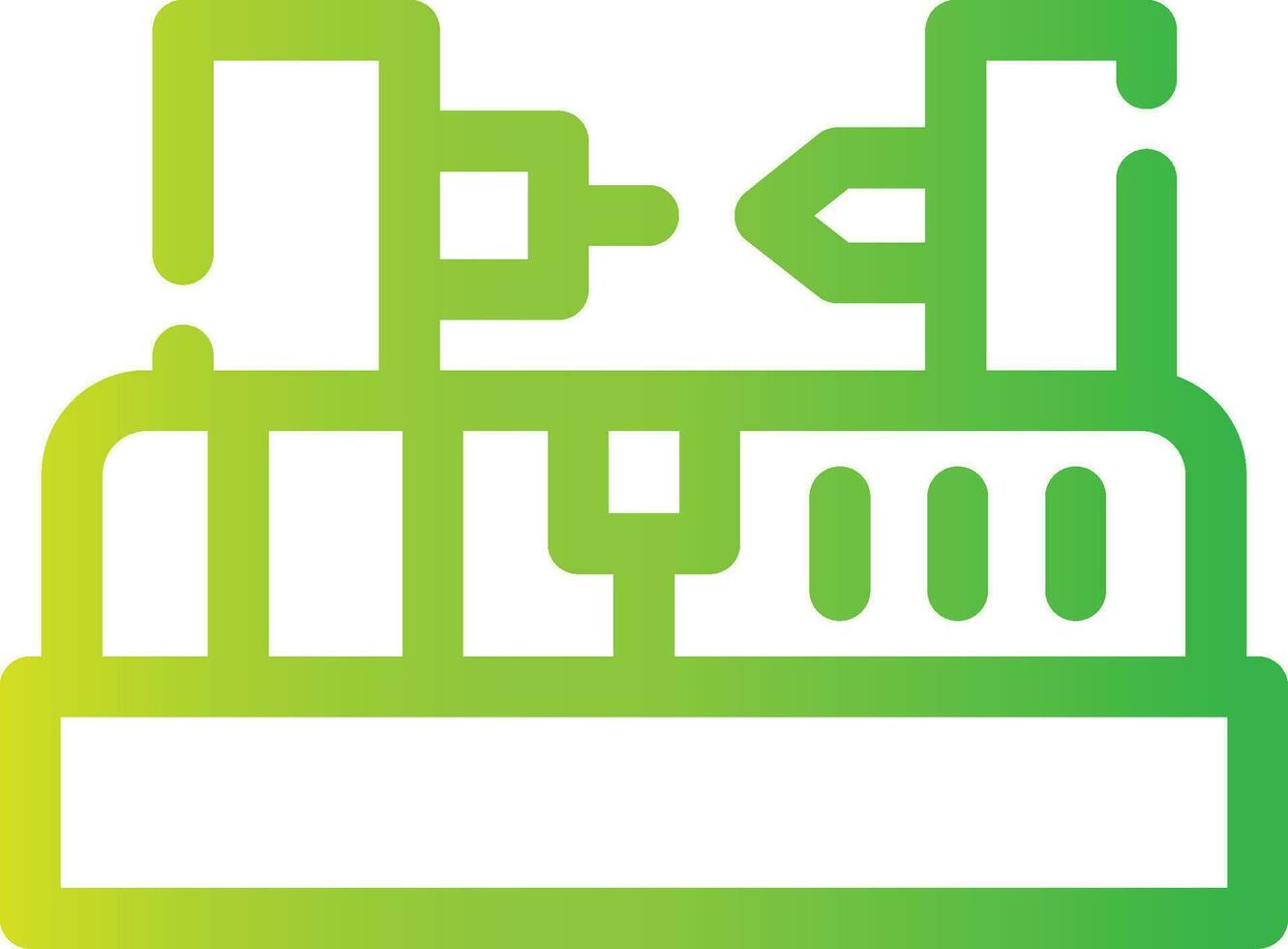 Lathe Machine Creative Icon Design vector