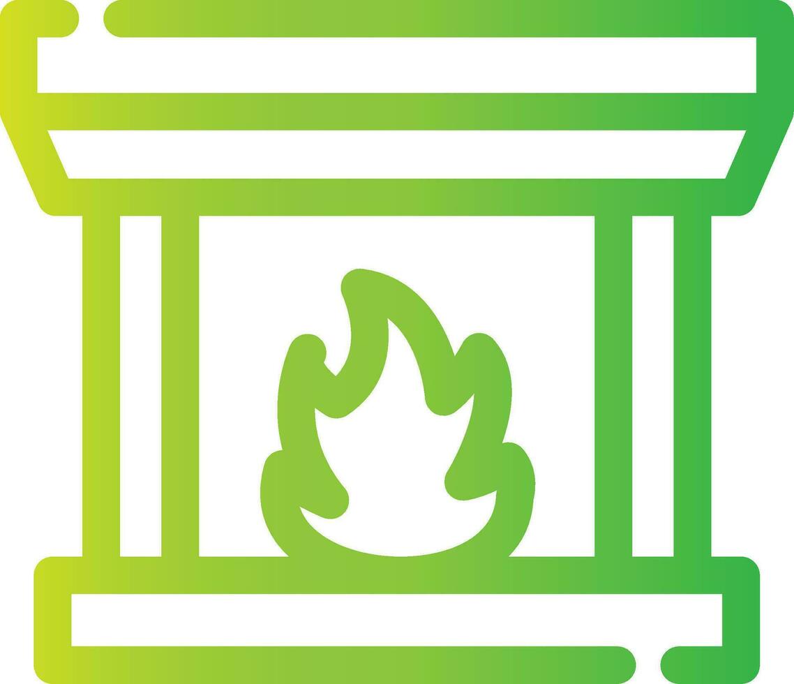 Fireplace Creative Icon Design vector