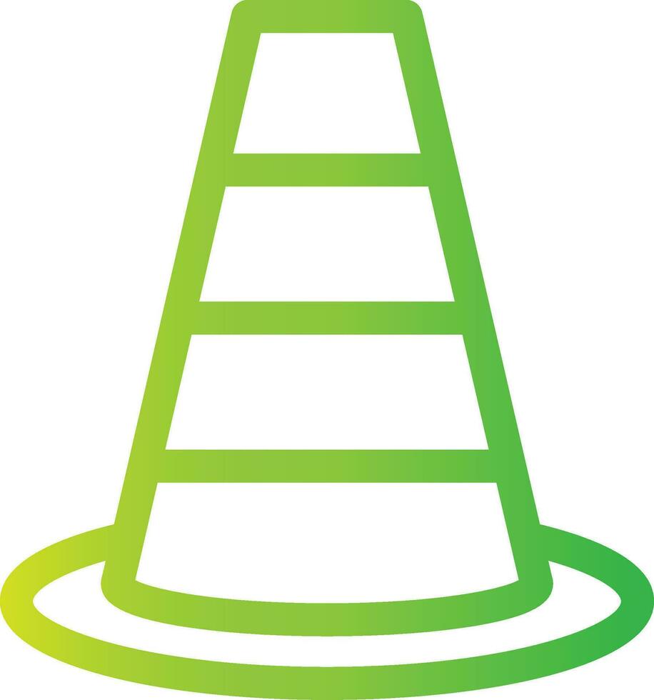 Traffic Cone Creative Icon Design vector