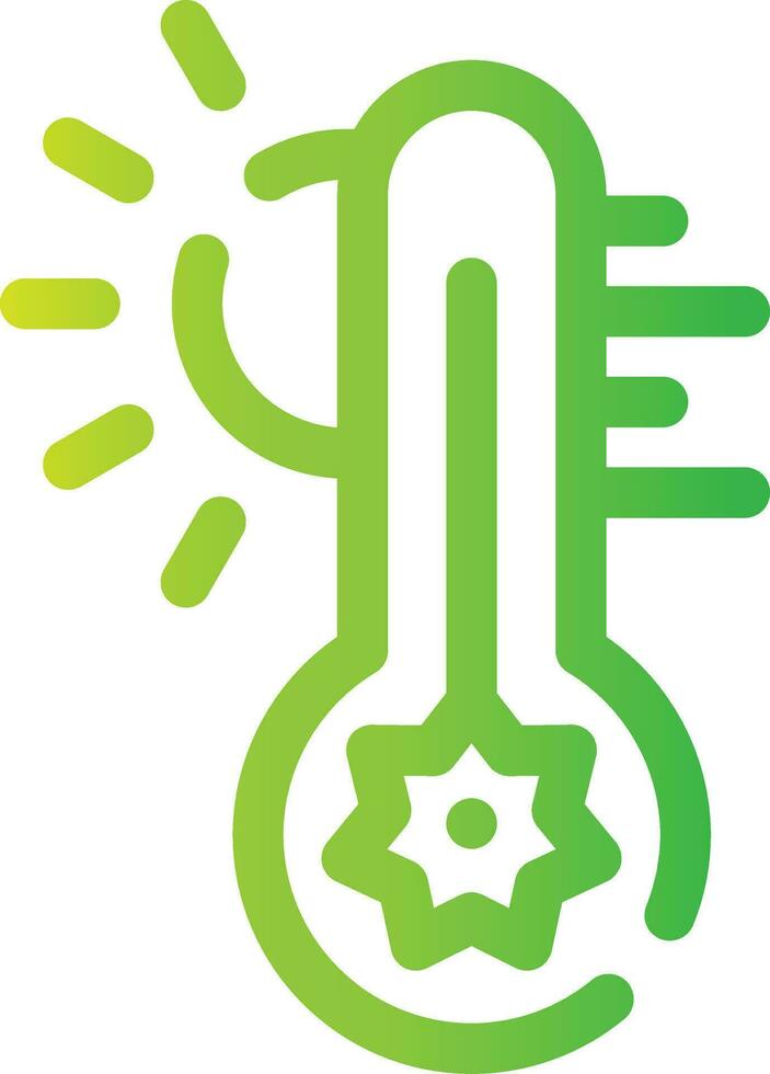 Hot Temperature Creative Icon Design vector