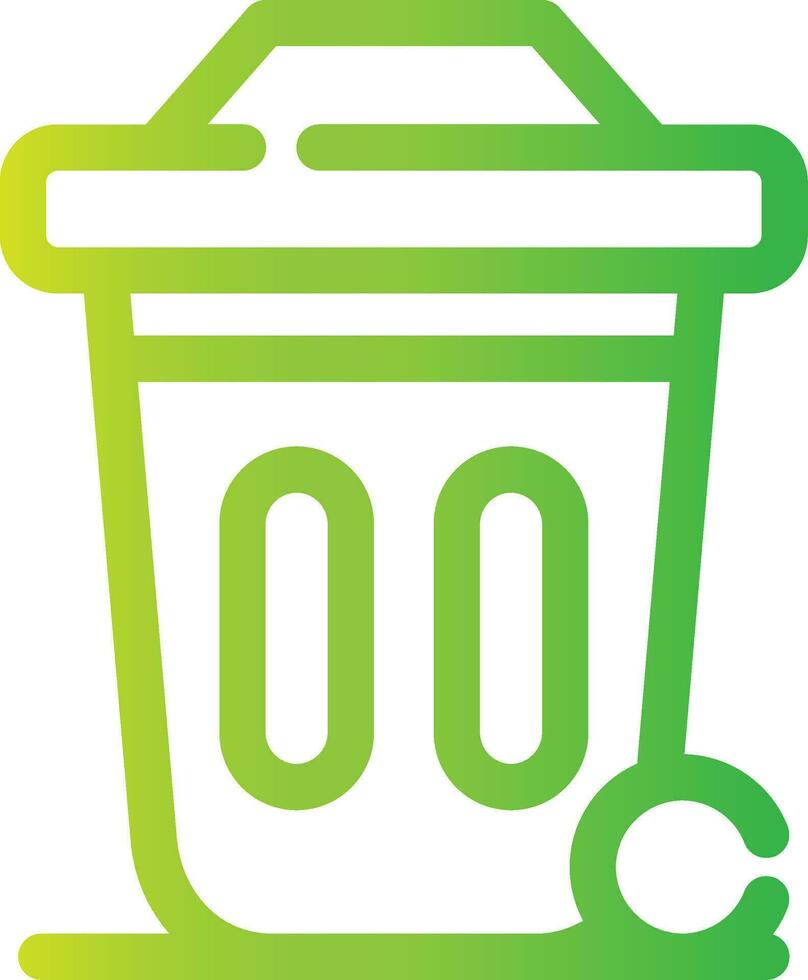 Dustbin Creative Icon Design vector