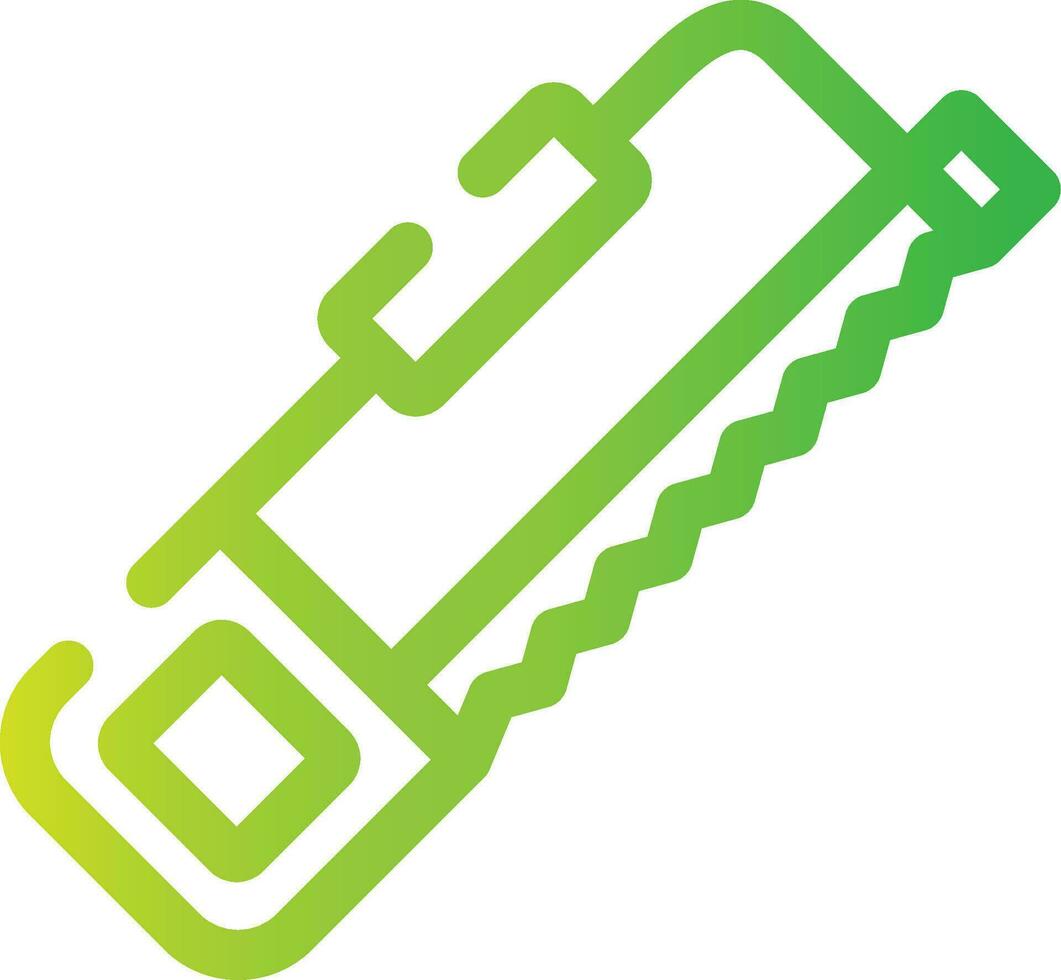 Hack Saw Creative Icon Design vector