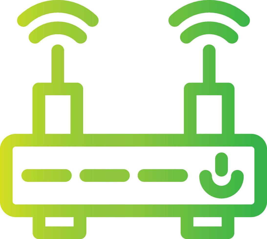 diseño de icono creativo de enrutador wifi vector