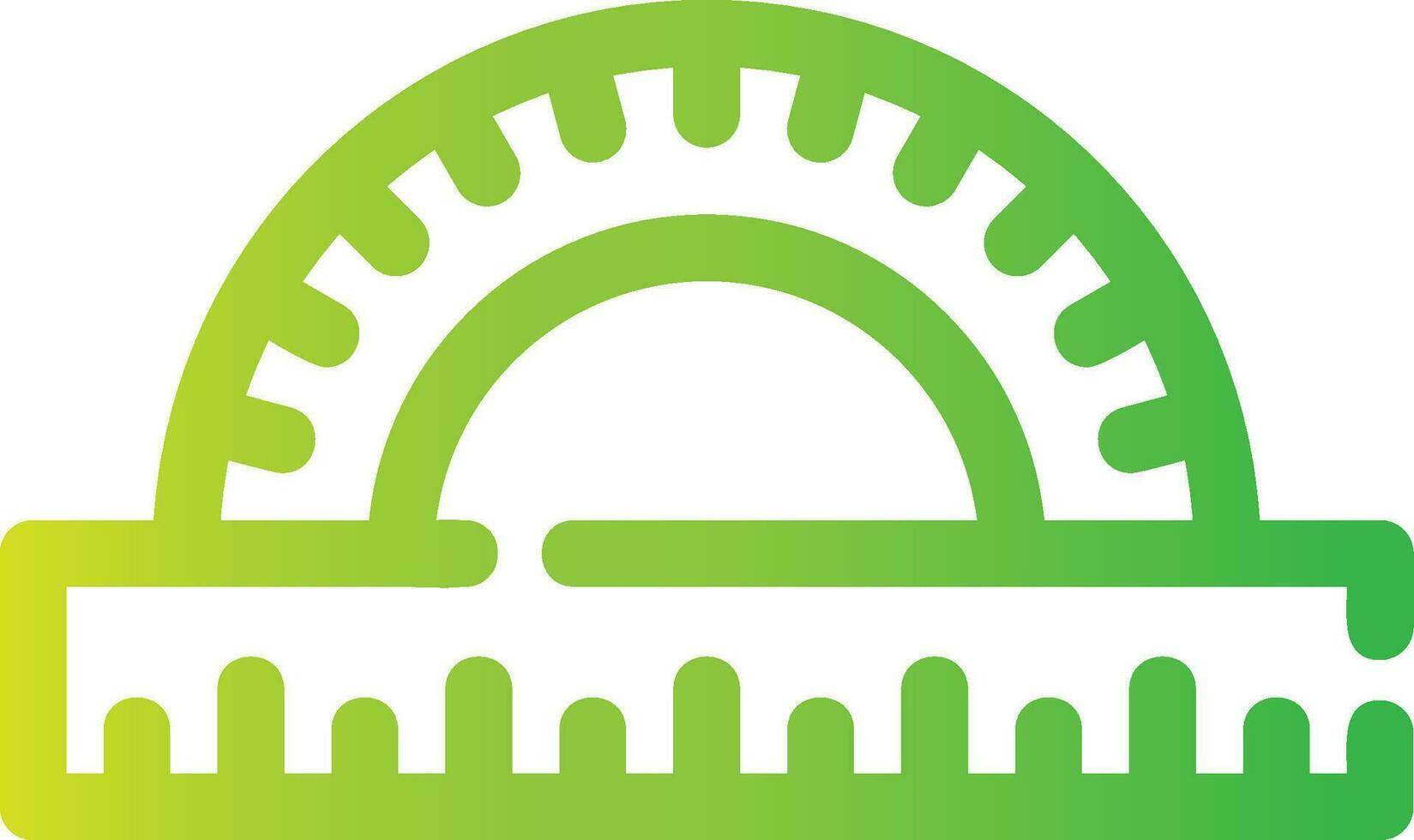 Protractor Creative Icon Design vector