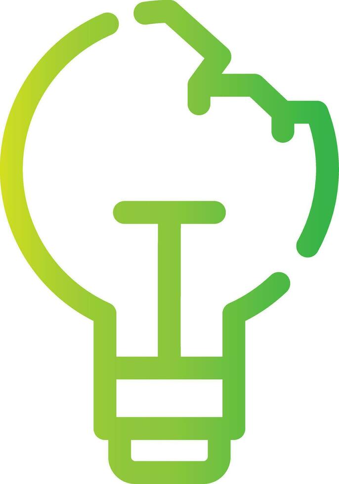 Light Bulb Creative Icon Design vector