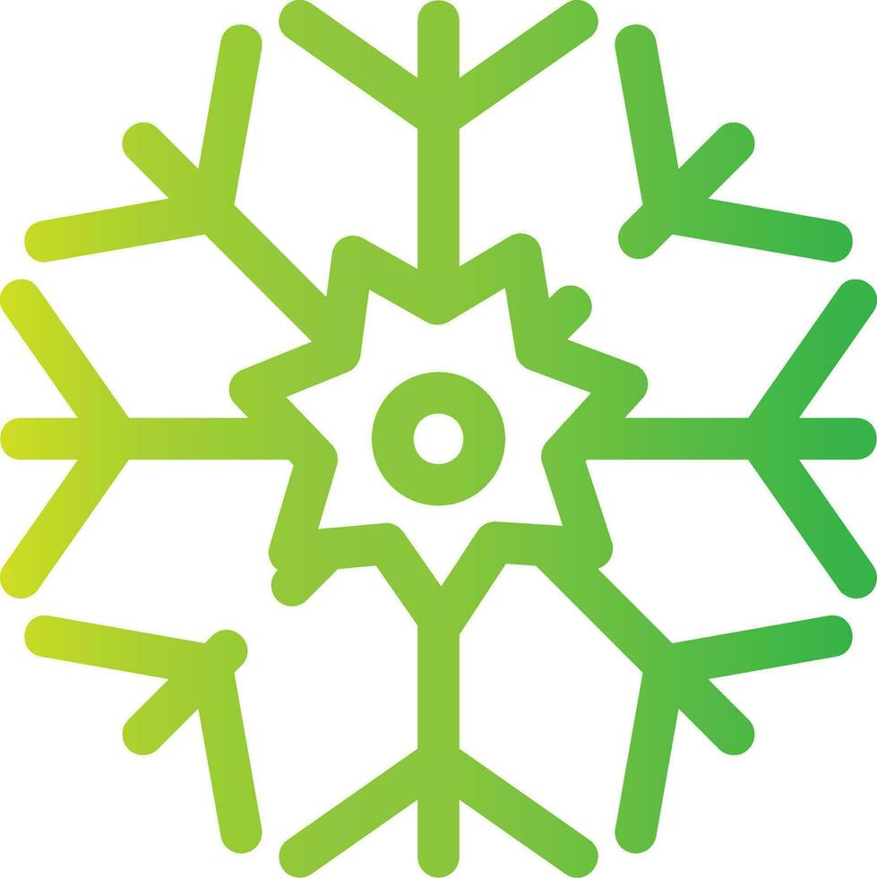 diseño de icono creativo de copo de nieve vector