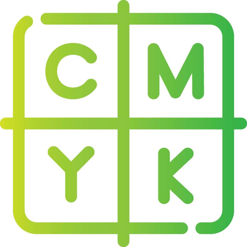 CMYK Creative Icon Design vector