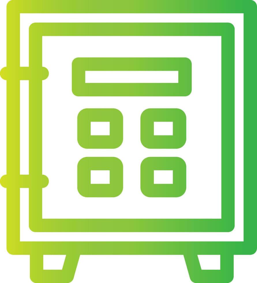 Safe Lock Creative Icon Design vector