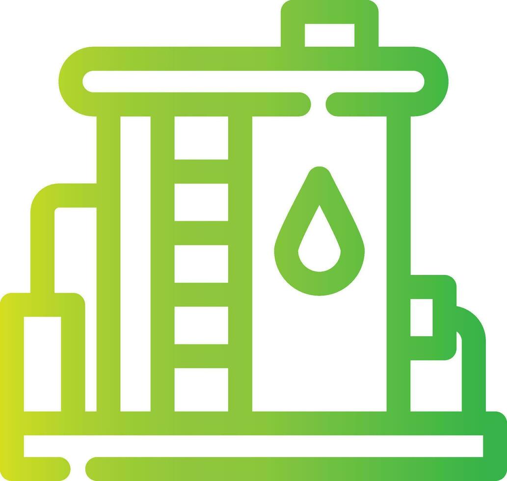 Oil Tank Creative Icon Design vector