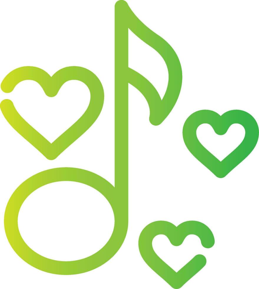 Love Song Creative Icon Design vector