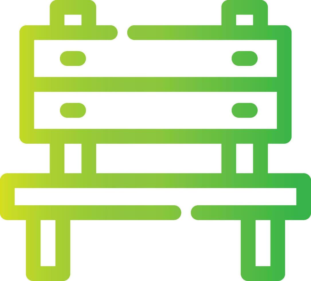 Bench Creative Icon Design vector