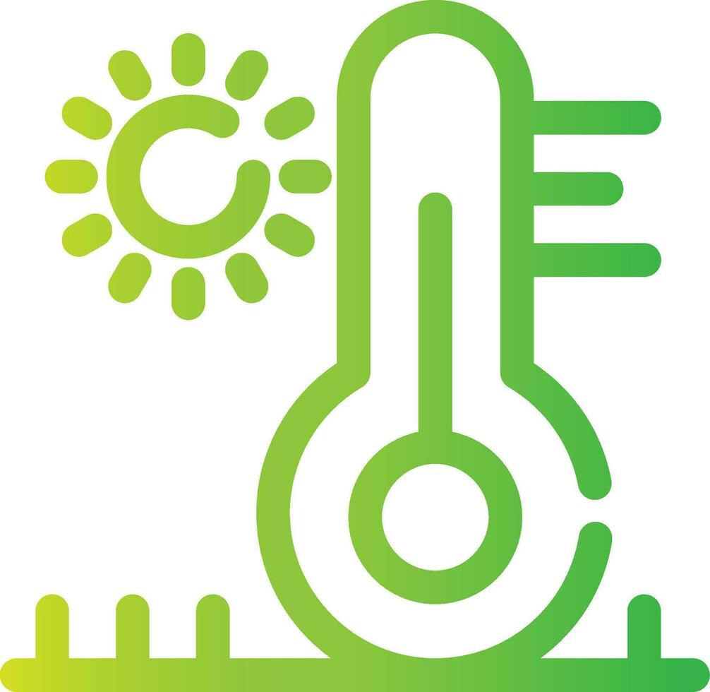 High Temperature Creative Icon Design vector