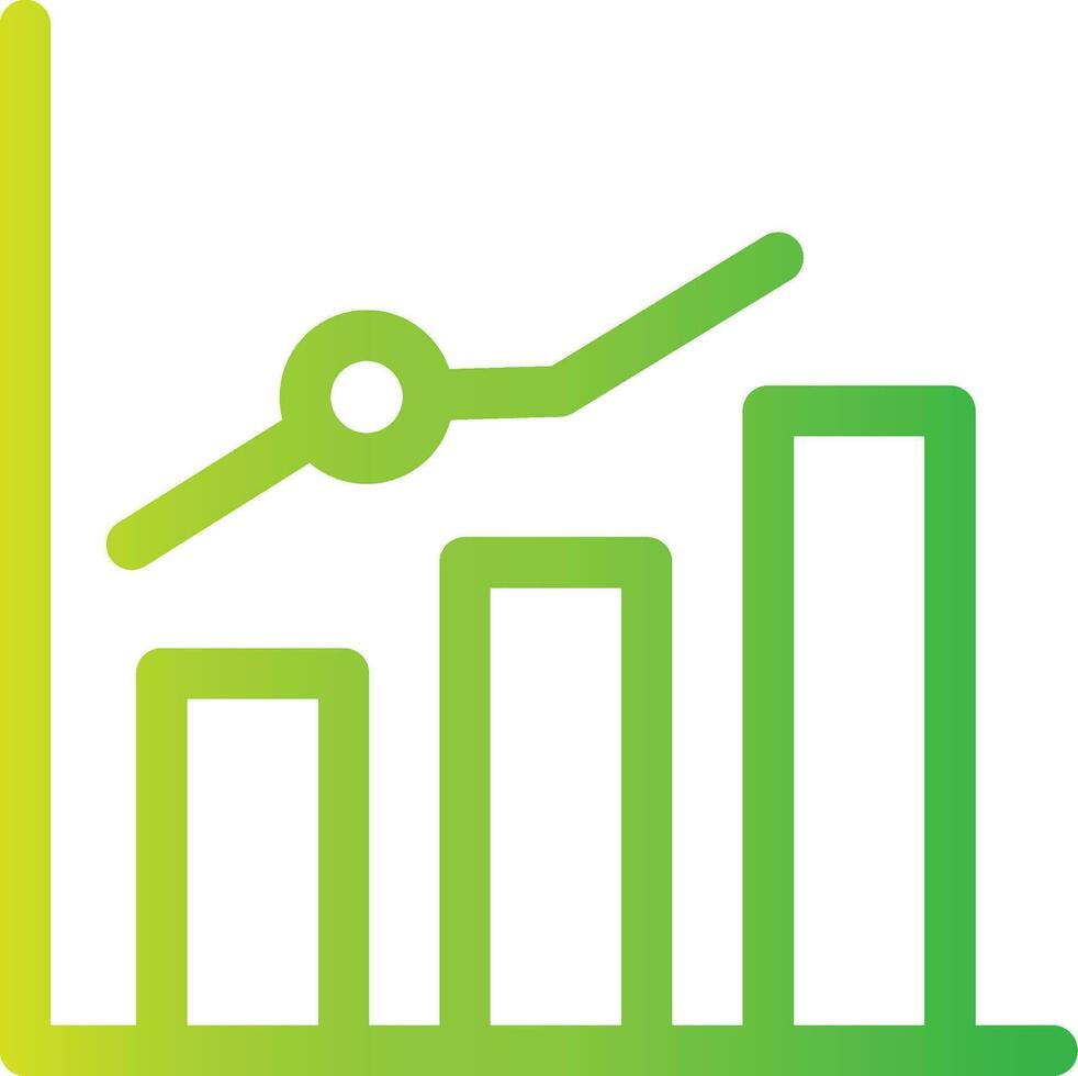 Growth Chart Creative Icon Design vector