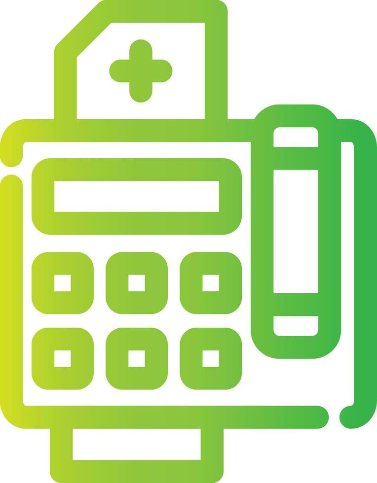 Fax Machine Creative Icon Design vector