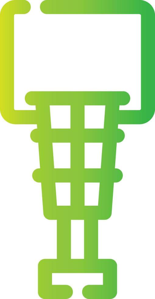 Basketball Hoop Creative Icon Design vector