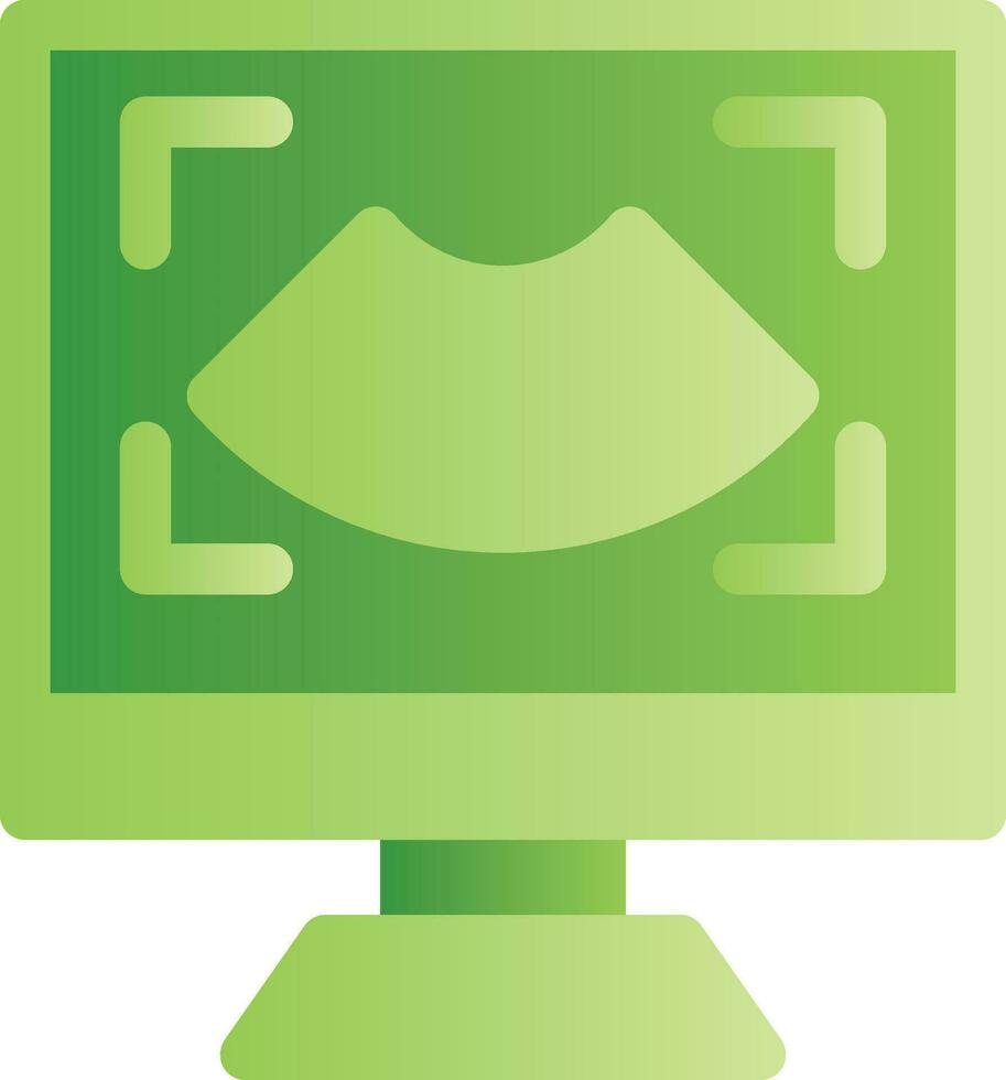 Ultrasound Creative Icon Design vector