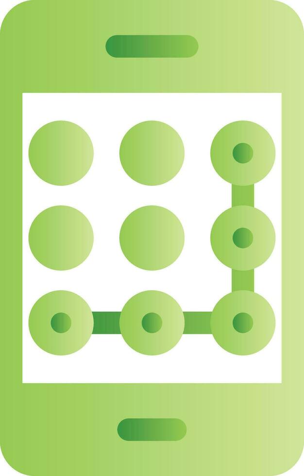 Pattern Lock Creative Icon Design vector