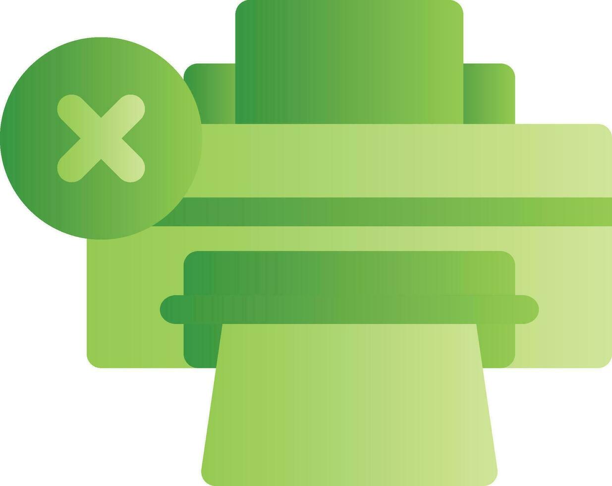 Printer Error Creative Icon Design vector