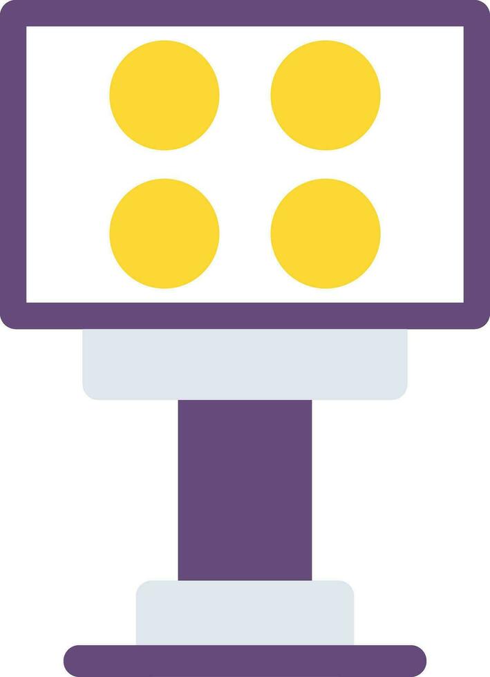 Stadium Light Creative Icon Design vector