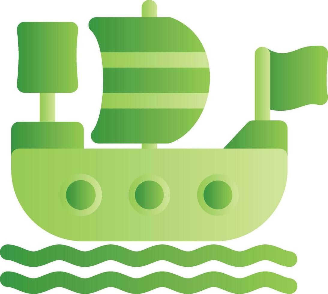 diseño de icono creativo de barco pirata vector