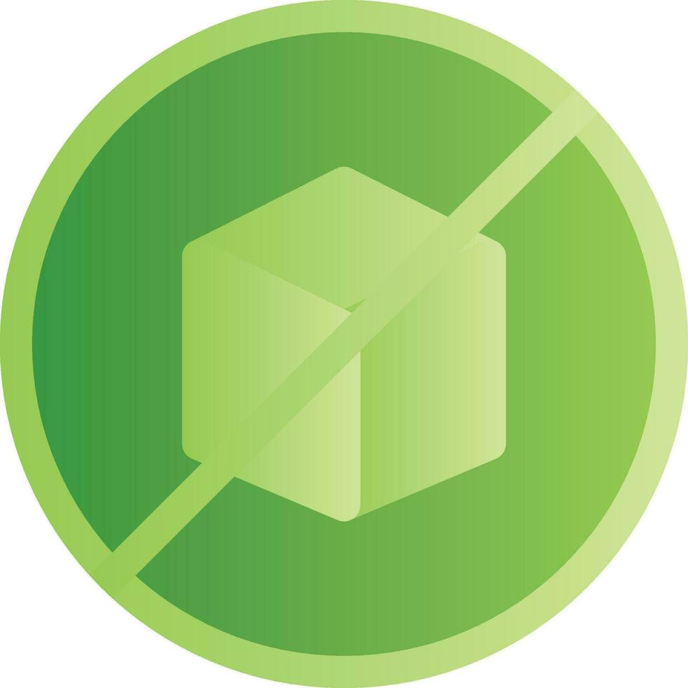 No Sugar Creative Icon Design vector