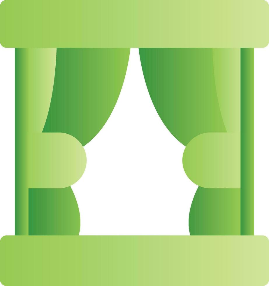 Curtain Creative Icon Design vector